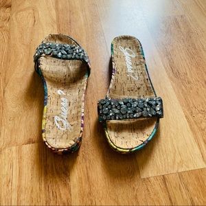 Colorful Print GUESS Slides